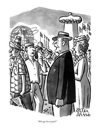 Who Are These People New Yorker Cartoon Premium Giclee Print Peter Arno Art Com