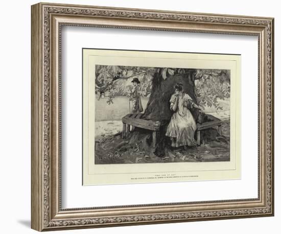 Who Can it Be?-William Hatherell-Framed Giclee Print