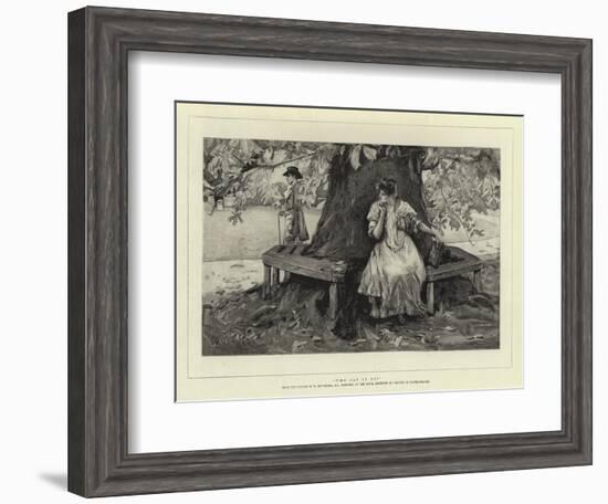 Who Can it Be?-William Hatherell-Framed Giclee Print