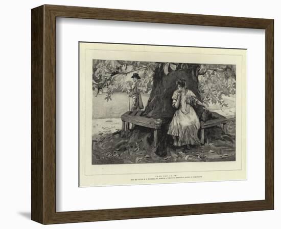 Who Can it Be?-William Hatherell-Framed Giclee Print