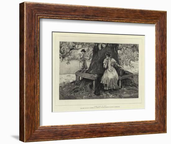 Who Can it Be?-William Hatherell-Framed Giclee Print