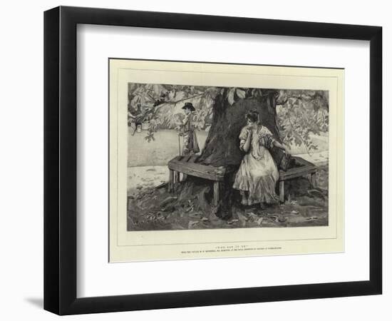 Who Can it Be?-William Hatherell-Framed Giclee Print