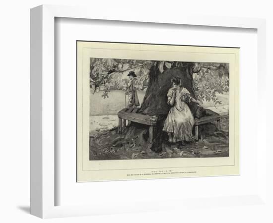 Who Can it Be?-William Hatherell-Framed Giclee Print