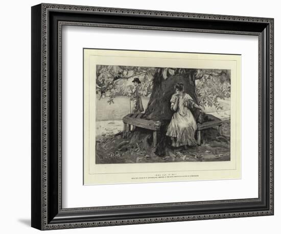 Who Can it Be?-William Hatherell-Framed Giclee Print