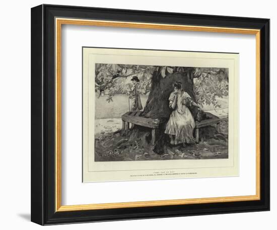 Who Can it Be?-William Hatherell-Framed Giclee Print