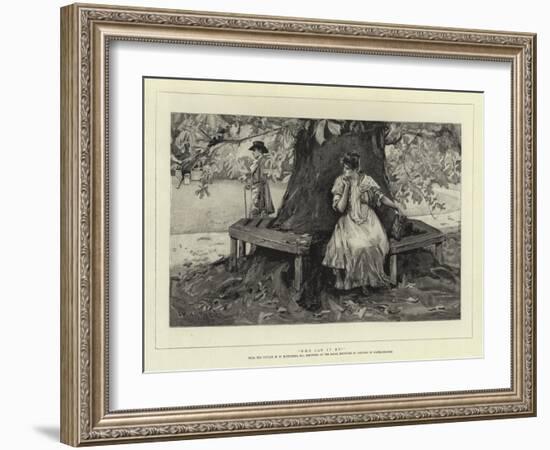 Who Can it Be?-William Hatherell-Framed Giclee Print