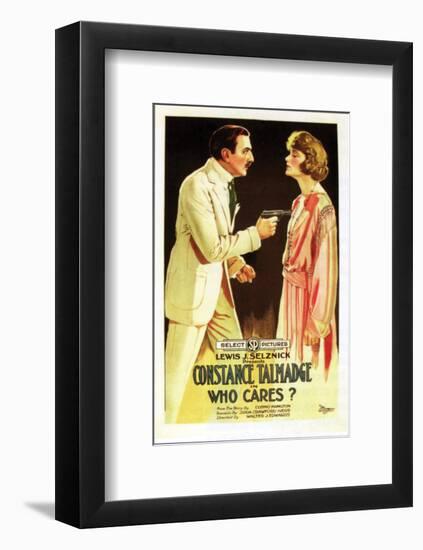 Who Cares? - 1919-null-Framed Giclee Print