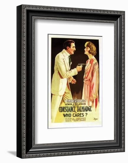 Who Cares? - 1919-null-Framed Giclee Print