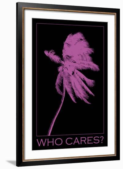 Who Cares-Tony Koukos-Framed Giclee Print