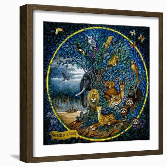 Who Goes in the Woods-Bill Bell-Framed Giclee Print