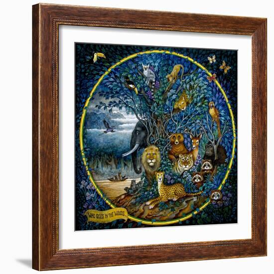 Who Goes in the Woods-Bill Bell-Framed Giclee Print