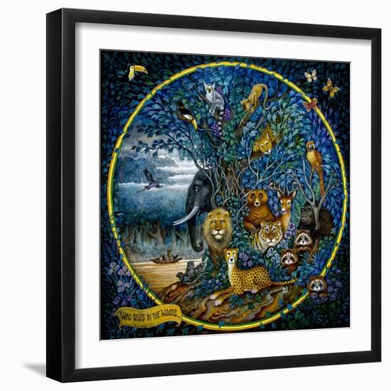 Who Goes in the Woods-Bill Bell-Framed Giclee Print