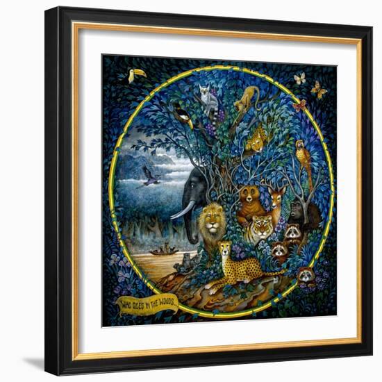 Who Goes in the Woods-Bill Bell-Framed Giclee Print