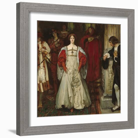 "Who Is Sylvia? What Is She, That All the Swains Commend Her?", c.1896-99-Edwin Austin Abbey-Framed Giclee Print