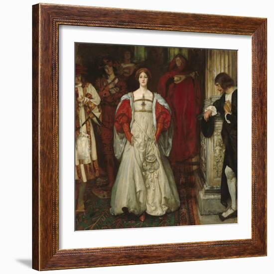 "Who Is Sylvia? What Is She, That All the Swains Commend Her?", c.1896-99-Edwin Austin Abbey-Framed Giclee Print