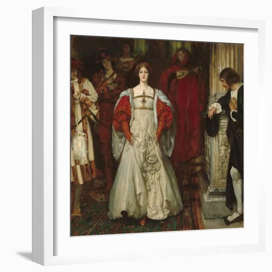 "Who Is Sylvia? What Is She, That All the Swains Commend Her?", c.1896-99-Edwin Austin Abbey-Framed Giclee Print