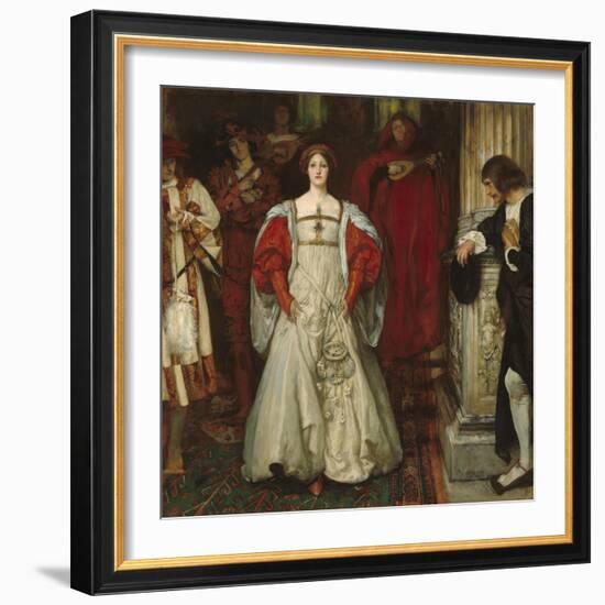 "Who Is Sylvia? What Is She, That All the Swains Commend Her?", c.1896-99-Edwin Austin Abbey-Framed Giclee Print