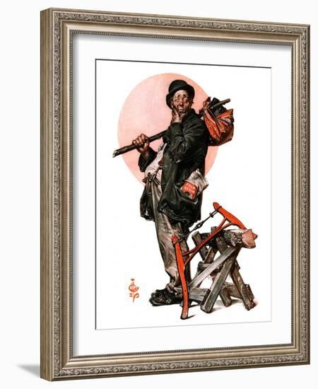 "Who, Me Work?,"January 23, 1926-Joseph Christian Leyendecker-Framed Giclee Print