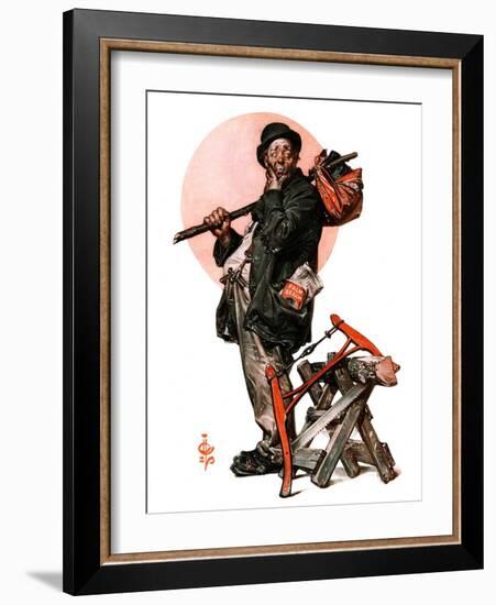 "Who, Me Work?,"January 23, 1926-Joseph Christian Leyendecker-Framed Giclee Print