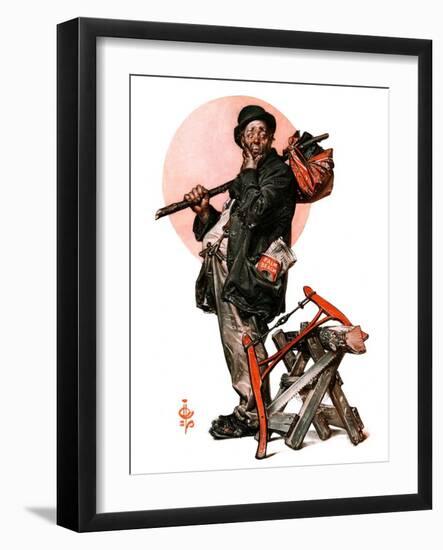 "Who, Me Work?,"January 23, 1926-Joseph Christian Leyendecker-Framed Giclee Print