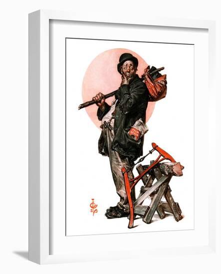 "Who, Me Work?,"January 23, 1926-Joseph Christian Leyendecker-Framed Giclee Print