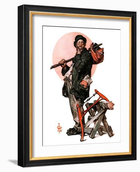 "Who, Me Work?,"January 23, 1926-Joseph Christian Leyendecker-Framed Giclee Print