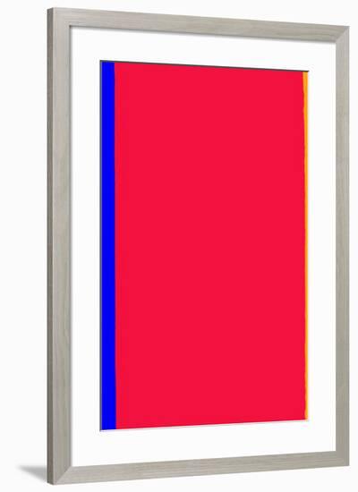 Who's Afraid of Red and Yellow?-Barnett Newman-Framed Serigraph