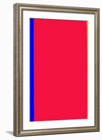 Who's Afraid of Red and Yellow?-Barnett Newman-Framed Serigraph