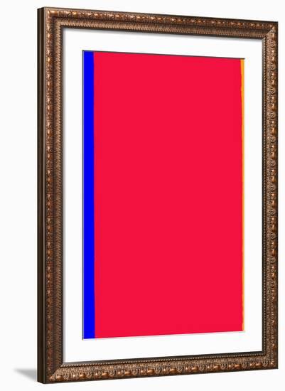 Who's Afraid of Red and Yellow?-Barnett Newman-Framed Serigraph