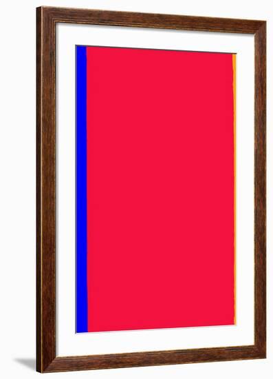 Who's Afraid of Red and Yellow?-Barnett Newman-Framed Serigraph