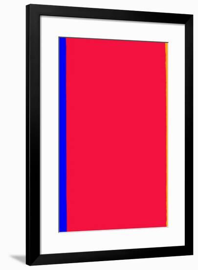 Who's Afraid of Red and Yellow?-Barnett Newman-Framed Serigraph