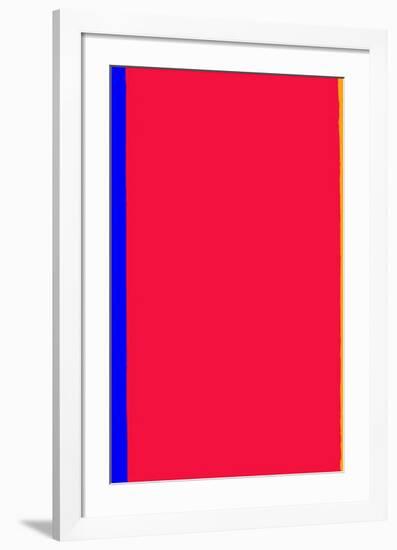 Who's Afraid of Red and Yellow?-Barnett Newman-Framed Serigraph