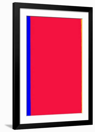 Who's Afraid of Red and Yellow?-Barnett Newman-Framed Serigraph