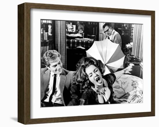 Who's Afraid Of Virginia Woolf?, George Segal, Elizabeth Taylor, Richard Burton, 1966-null-Framed Photo