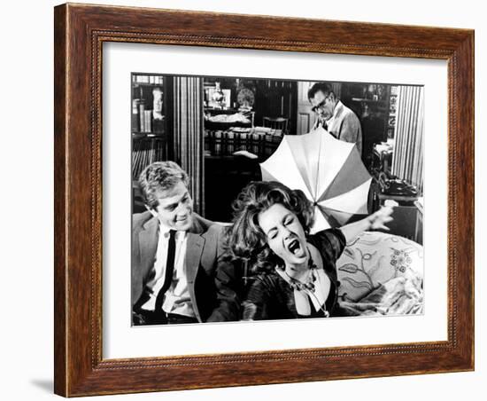 Who's Afraid Of Virginia Woolf?, George Segal, Elizabeth Taylor, Richard Burton, 1966-null-Framed Photo