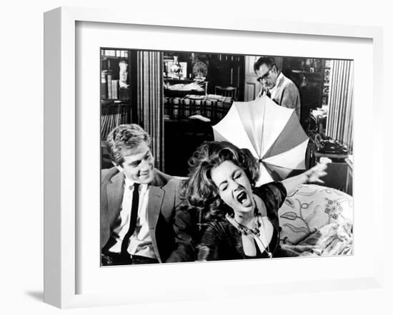 Who's Afraid Of Virginia Woolf?, George Segal, Elizabeth Taylor, Richard Burton, 1966-null-Framed Photo