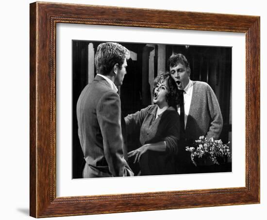 Who's Afraid Of Virginia Woolf?, George Segal, Elizabeth Taylor, Richard Burton, 1966-null-Framed Photo