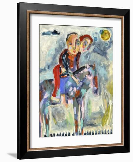 Who's Driving This Pony-Wyanne-Framed Giclee Print