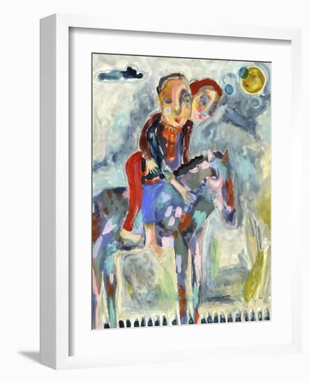 Who's Driving This Pony-Wyanne-Framed Giclee Print