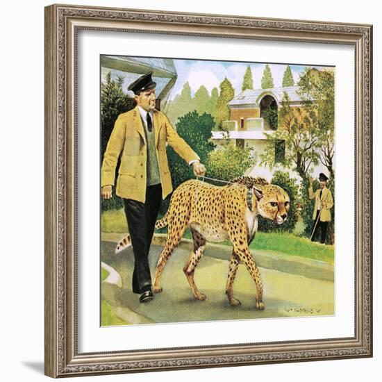 Who's Who at the Zoo: Rabiu, the Dog-Like Cat-G. W Backhouse-Framed Giclee Print