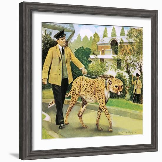 Who's Who at the Zoo: Rabiu, the Dog-Like Cat-G. W Backhouse-Framed Giclee Print