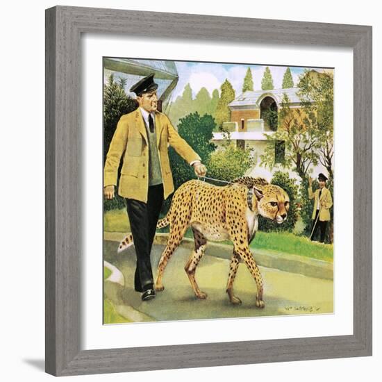 Who's Who at the Zoo: Rabiu, the Dog-Like Cat-G. W Backhouse-Framed Giclee Print