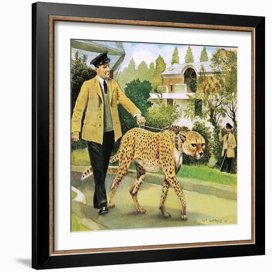 Who's Who at the Zoo: Rabiu, the Dog-Like Cat-G. W Backhouse-Framed Giclee Print