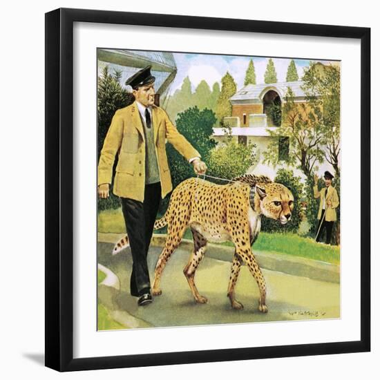 Who's Who at the Zoo: Rabiu, the Dog-Like Cat-G. W Backhouse-Framed Giclee Print