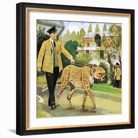 Who's Who at the Zoo: Rabiu, the Dog-Like Cat-G. W Backhouse-Framed Giclee Print
