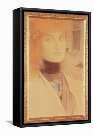 Who Shall Deliver Me?-Fernand Khnopff-Framed Premier Image Canvas