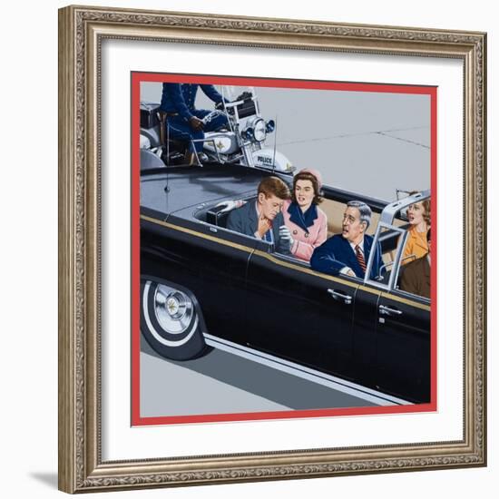 Who Shot the President?'-John Keay-Framed Giclee Print