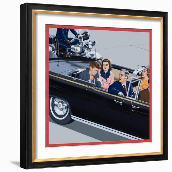 Who Shot the President?'-John Keay-Framed Giclee Print