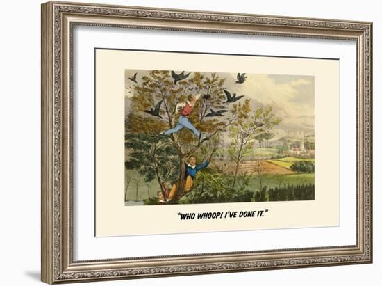 Who-Whoop!, I'Ve Done It-Henry Thomas Alken-Framed Art Print