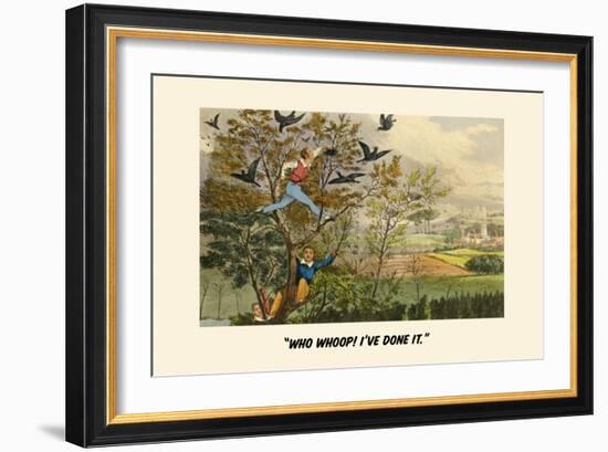 Who-Whoop!, I'Ve Done It-Henry Thomas Alken-Framed Art Print